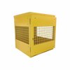 Vestil Yellow Cylinder Storage Vertical 4 Cylinder Capacity Knock Down CYL-V-4-KD